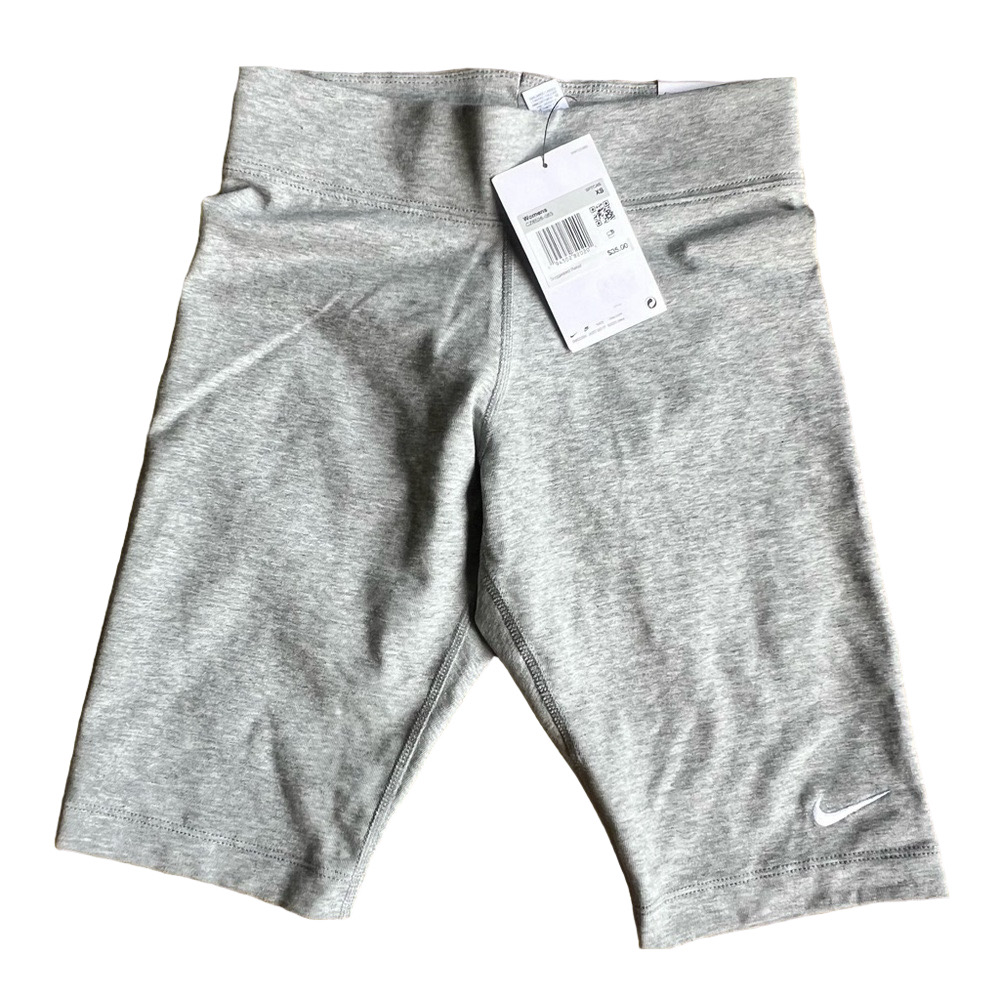 Nike Tight Fit Mid Rise Short Length Grey Women's Short Size XS SKU#C24172